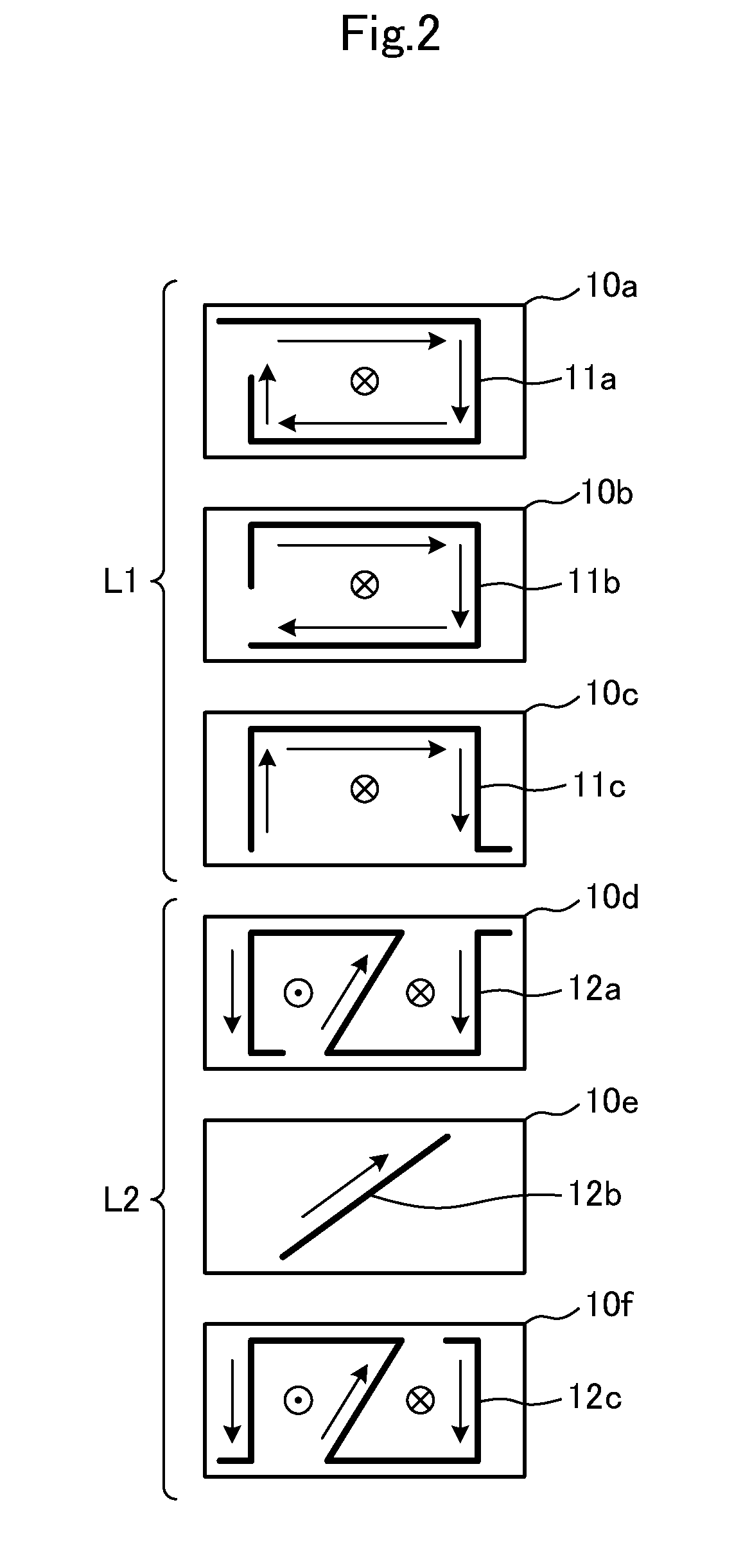 Laminated coil component and matching circuit