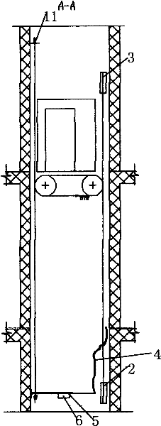 Counter-weight-free traction type passenger elevator