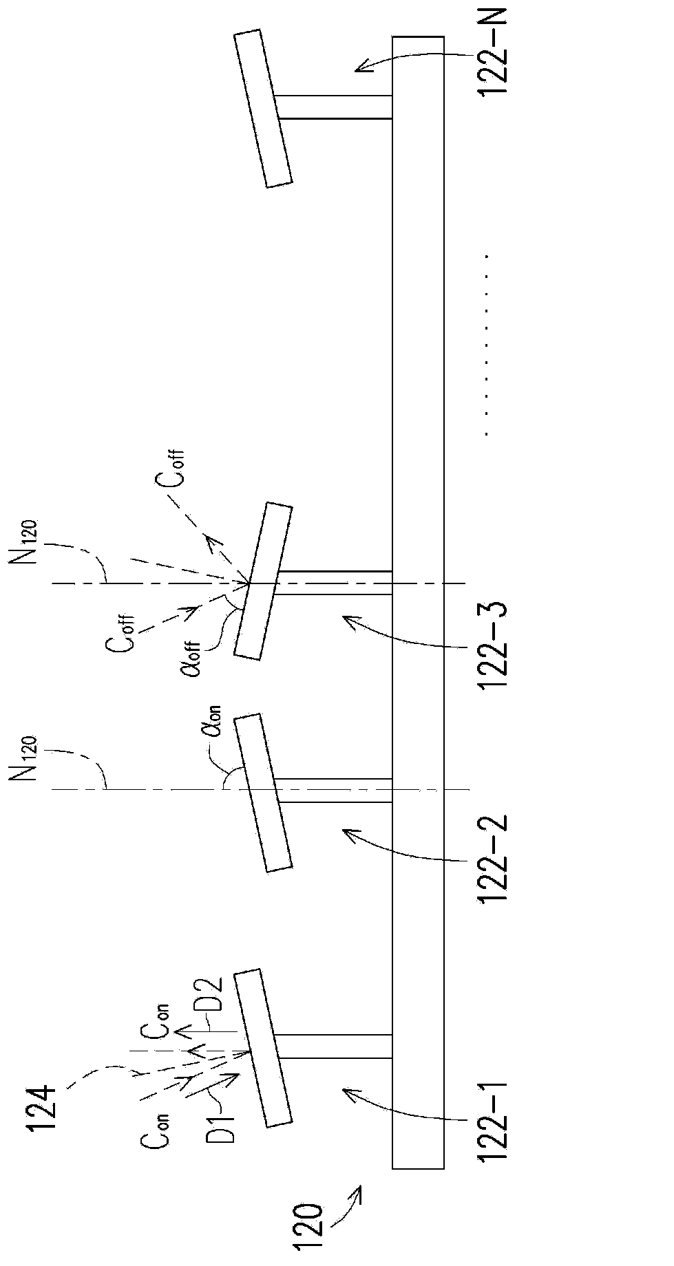 Projecting apparatus and converging module