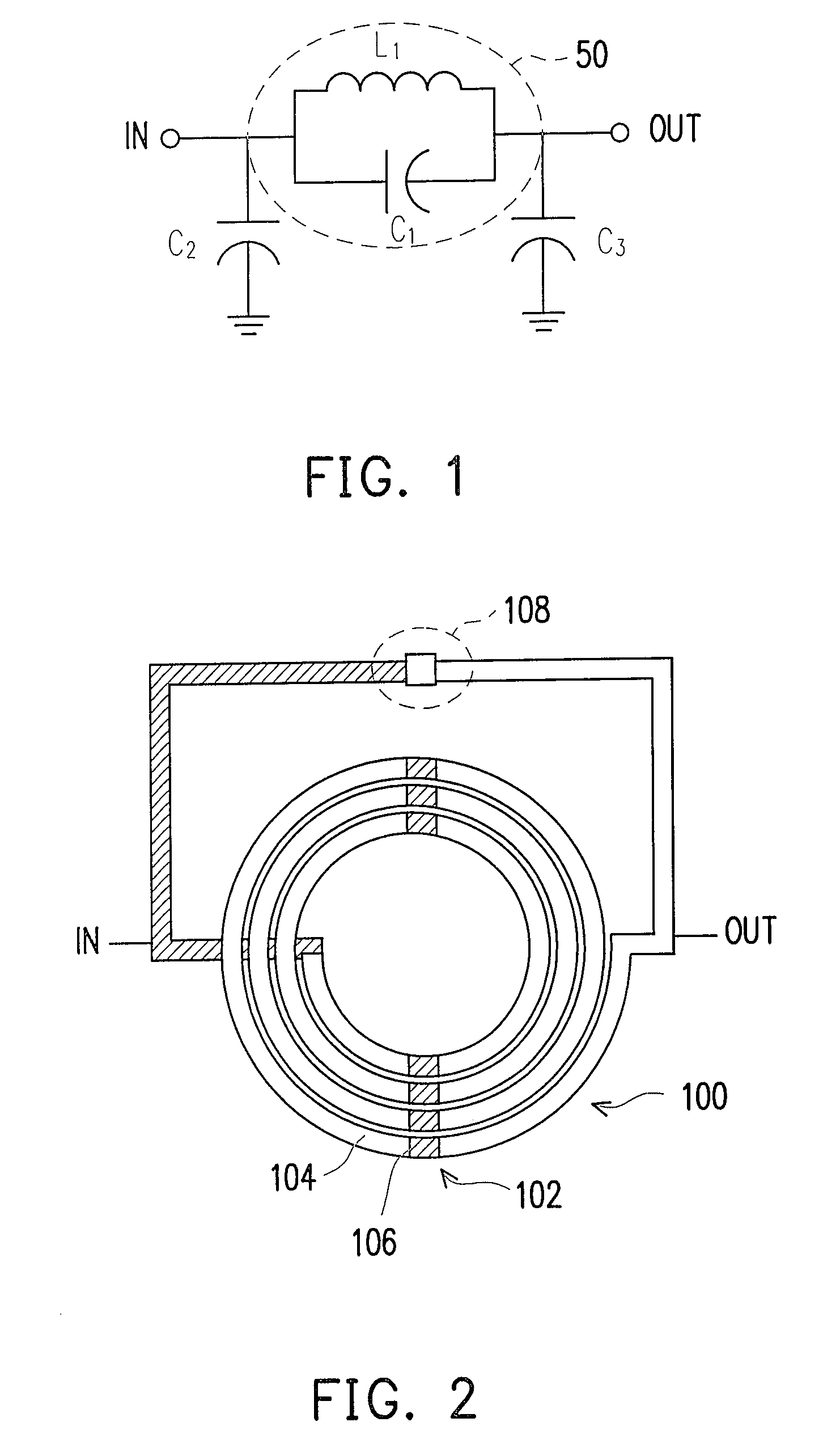 Circuit device having inductor and capacitor in parallel connection