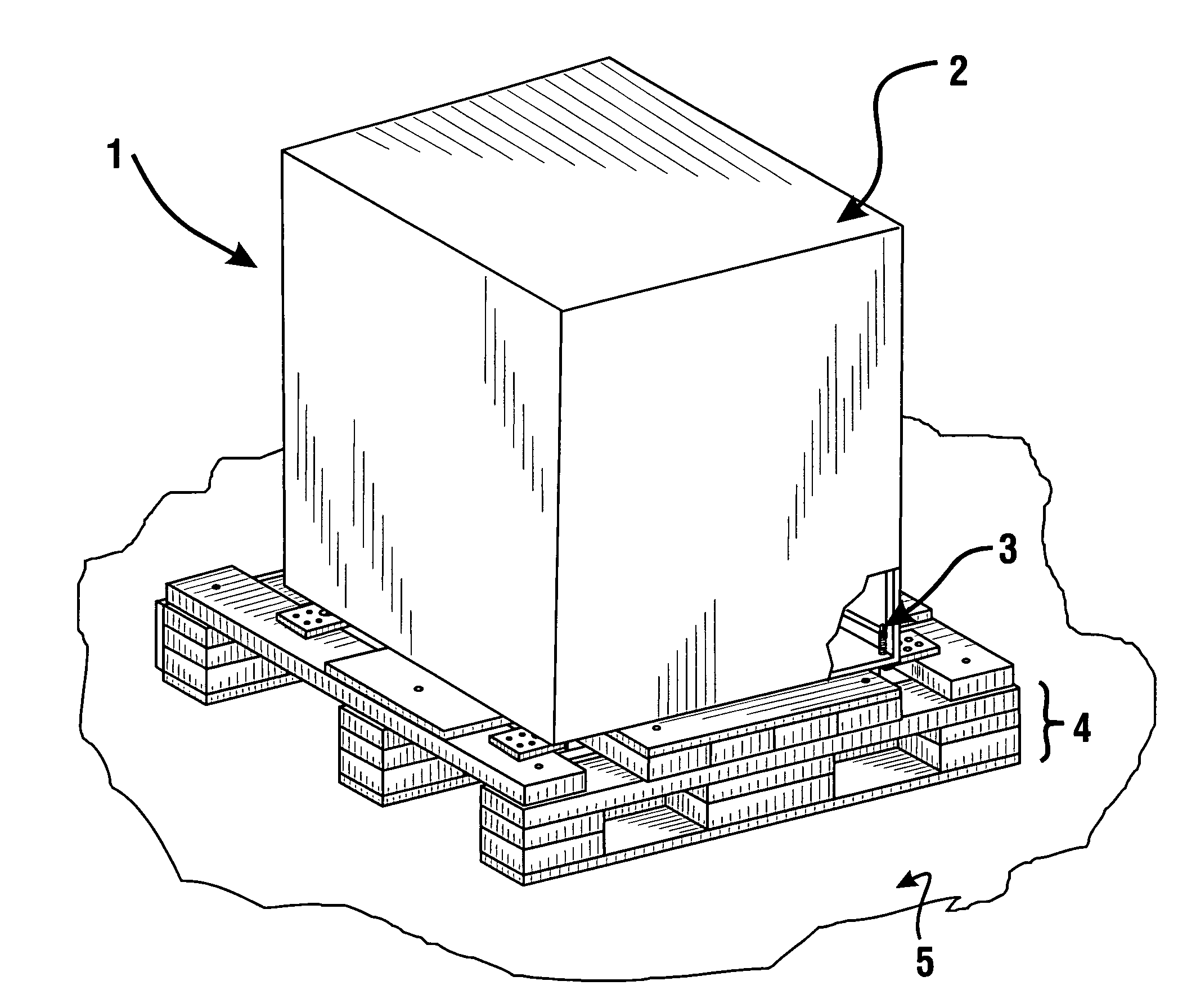 Apparatus for shipping and installation of ATM