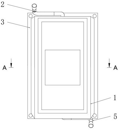 Flow battery stack structure