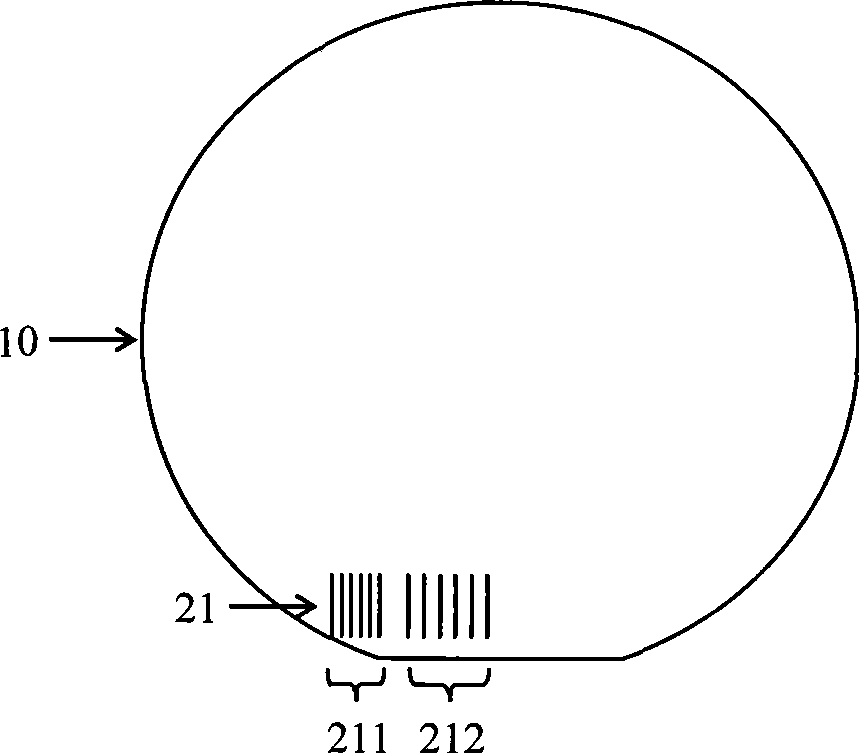 Silicon chip mark, implementing and reading method thereof