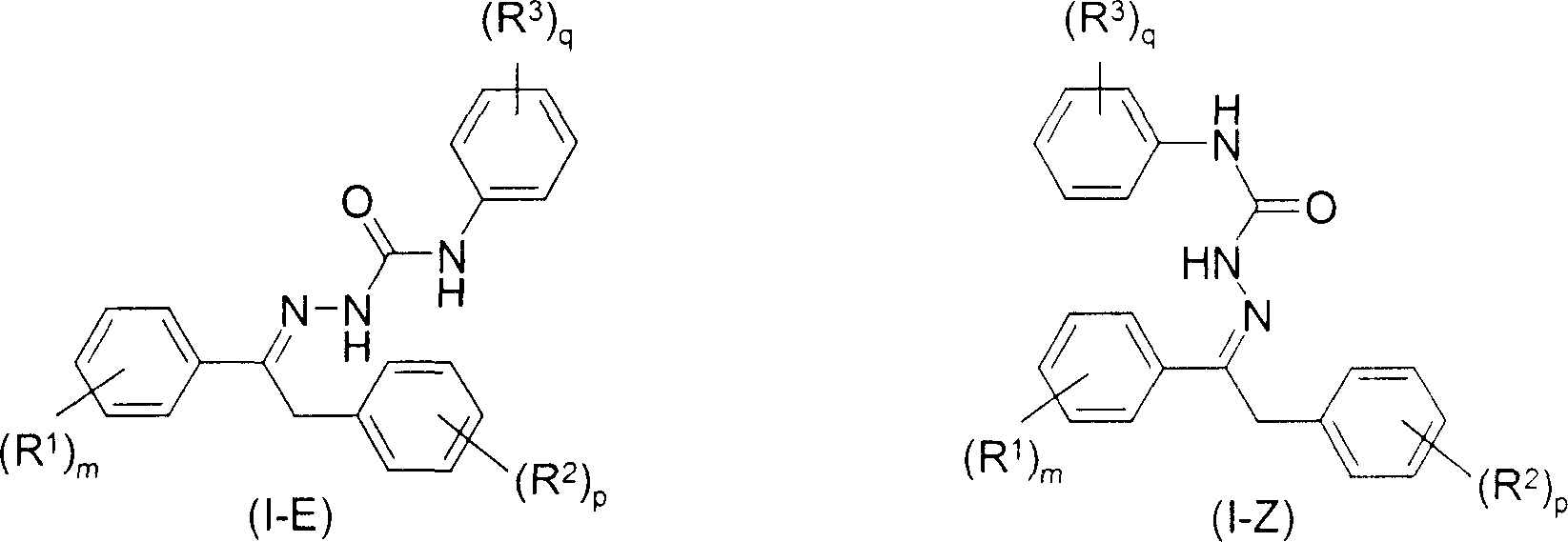 Cis-trans isomerisation of semicarbazone compounds