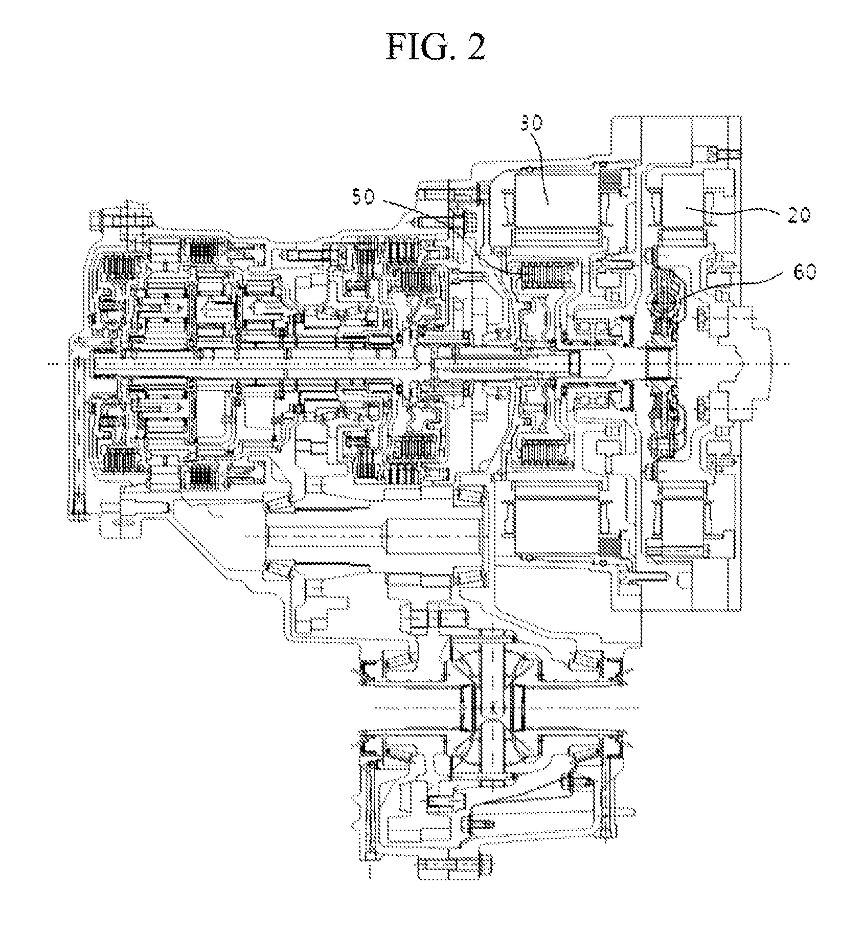 Power delivery device for vehicle