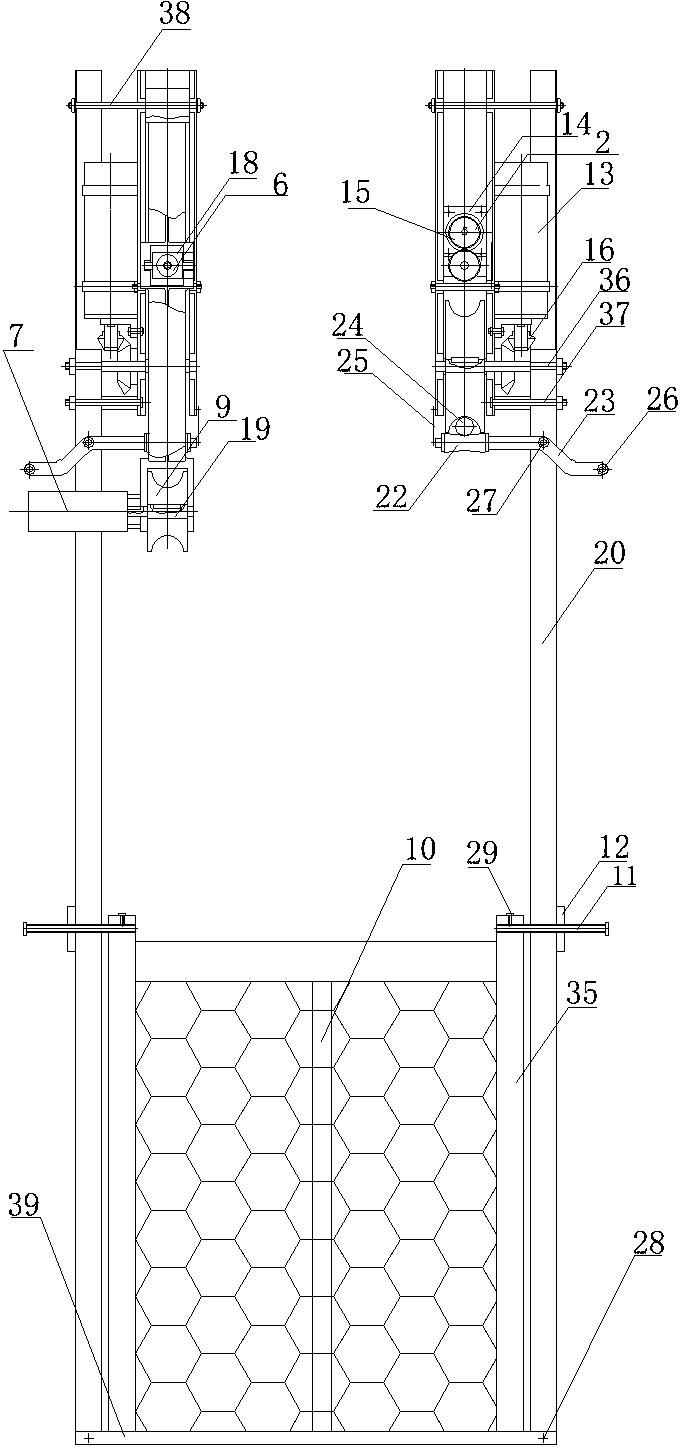 Four-bundle conductor traveling apparatus of 500kV transmission line