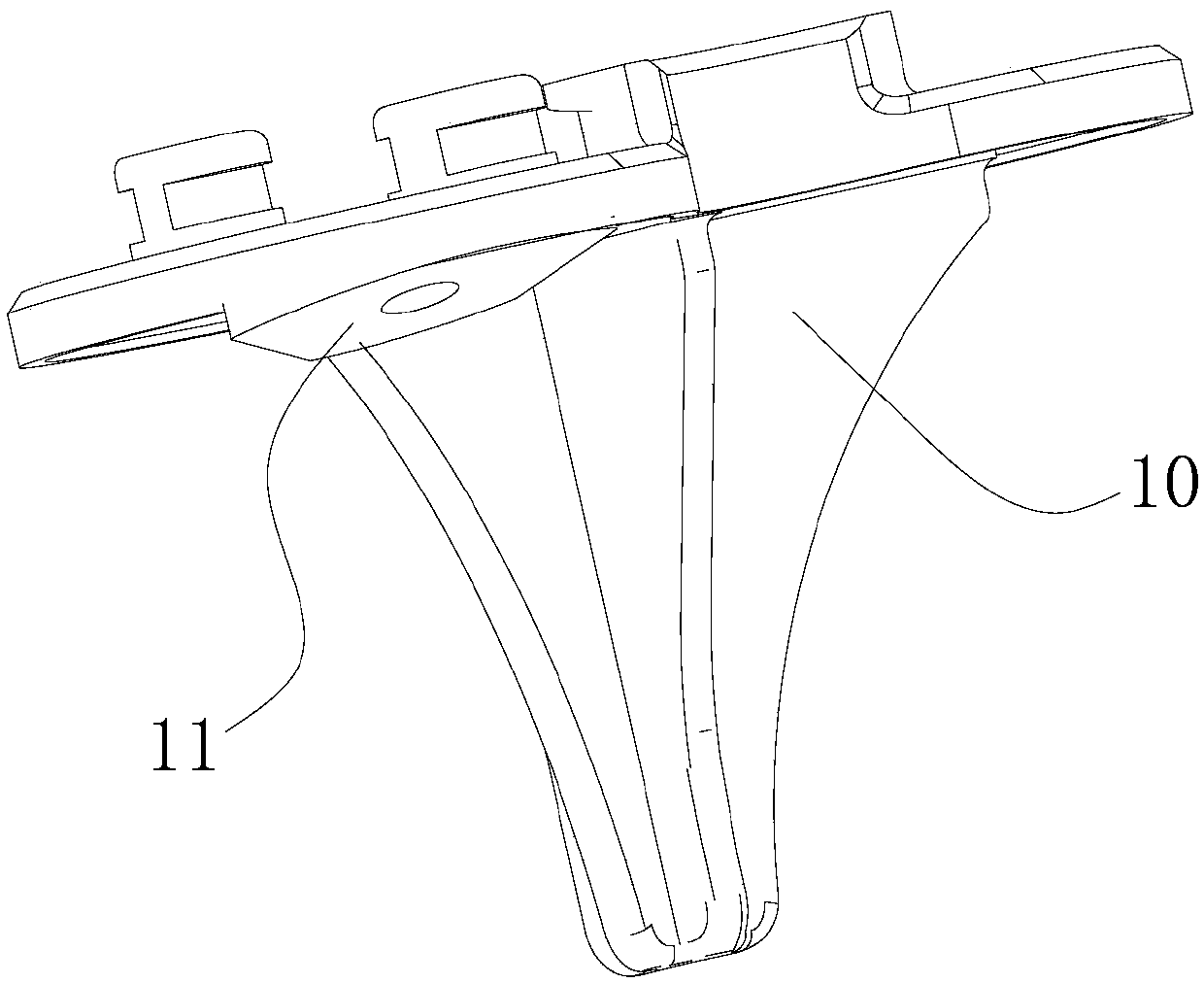 Tibial plateau prosthesis assembly and knee joint prosthesis assembly with same