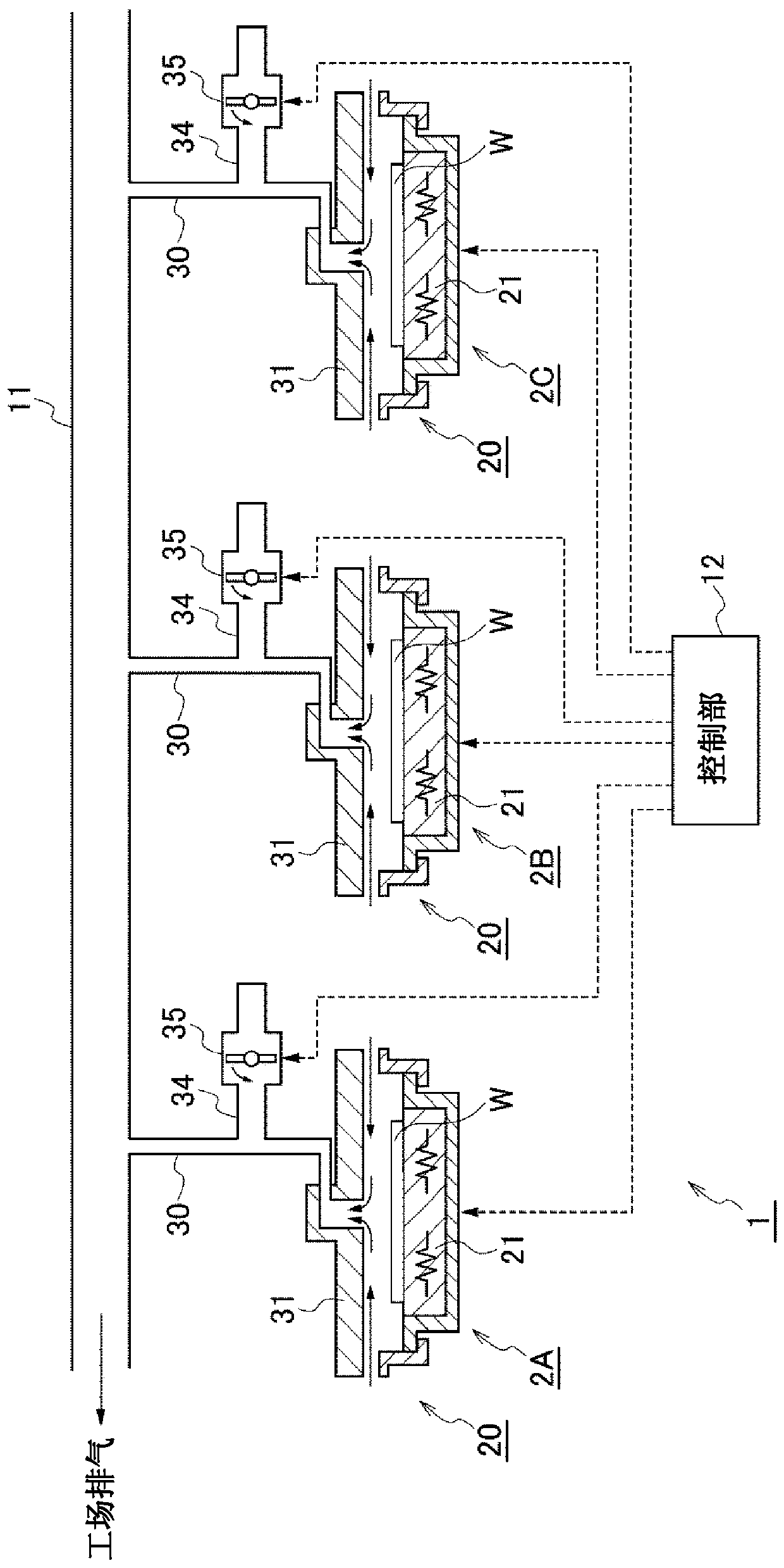 Substrate heating device and substrate heating method