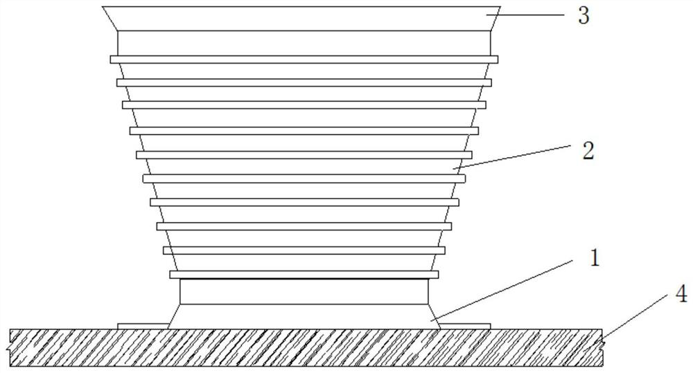 Floor paying-off hole pre-embedding device and construction method thereof