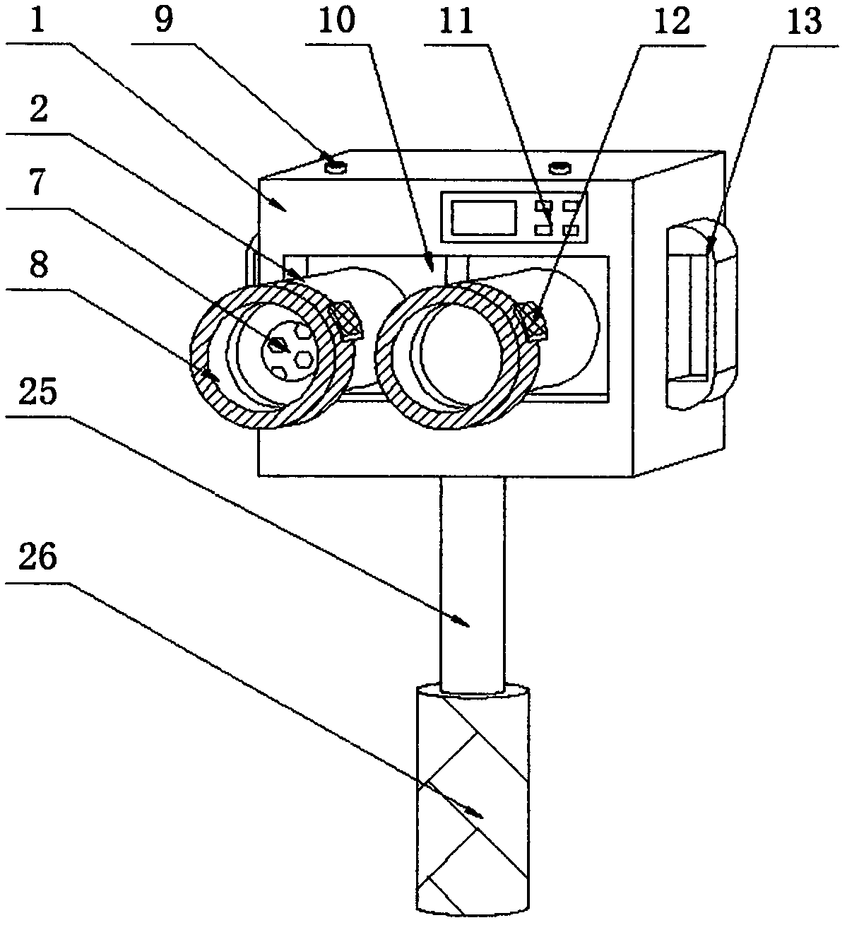 Flushing device special for ophthalmic nursing