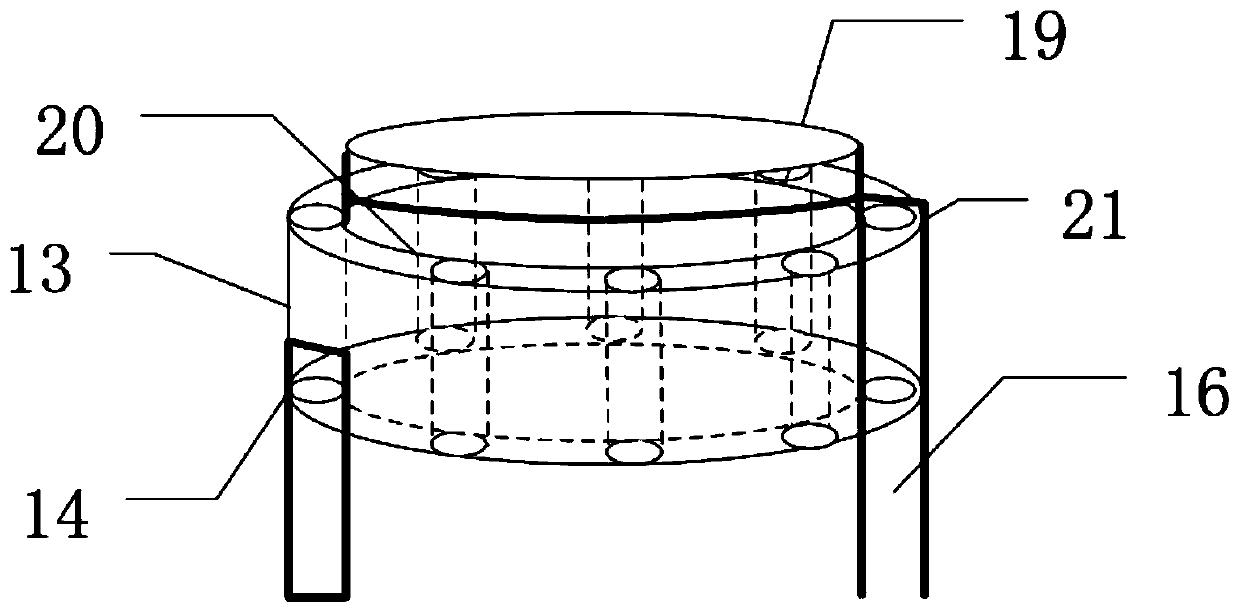 Detection mechanism and measurement method of swing angle of double spreader bridge crane based on photosensitive element