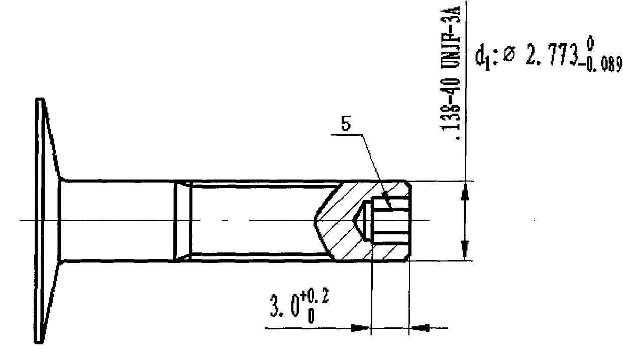 Manufacturing method of special-shaped hole at threads of thin wall part