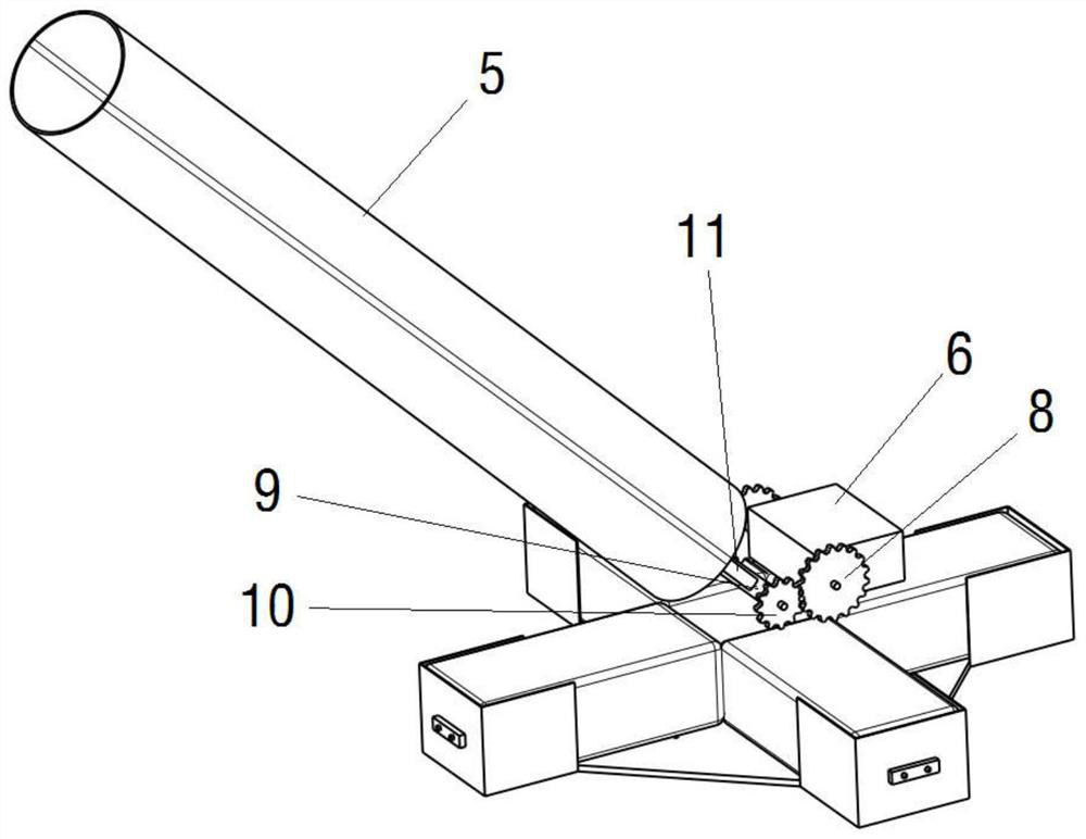 Torch transmission unmanned aerial vehicle