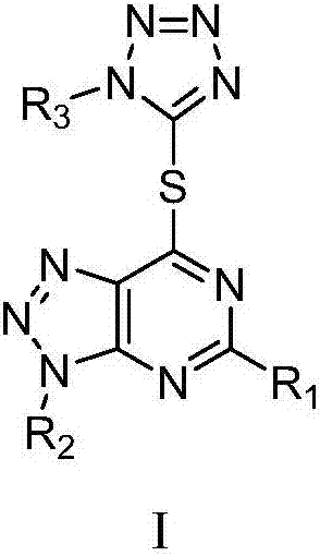Inhibitor with pyrimido-triazole-tetrazole-thione LSD1 (lysine specific demethylase 1), preparation method of inhibitor and application
