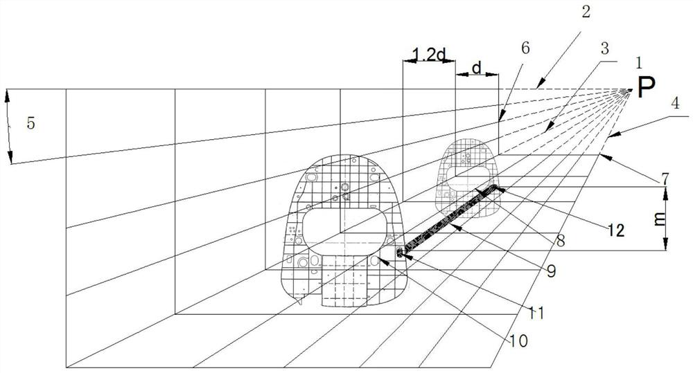 Three-dimensional effect enhancement visualization method based on grids