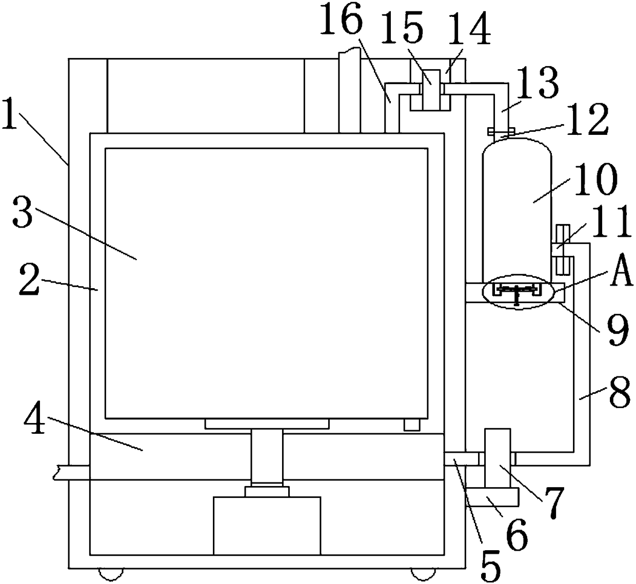 Water inlet mechanism of water-saving industrial washing machine