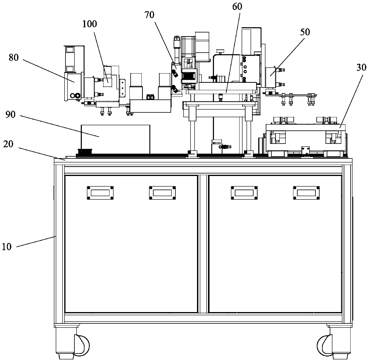 Separating device for release films