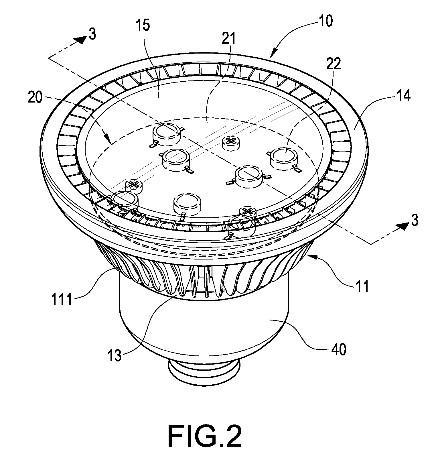 LED fixture and mask structure thereof