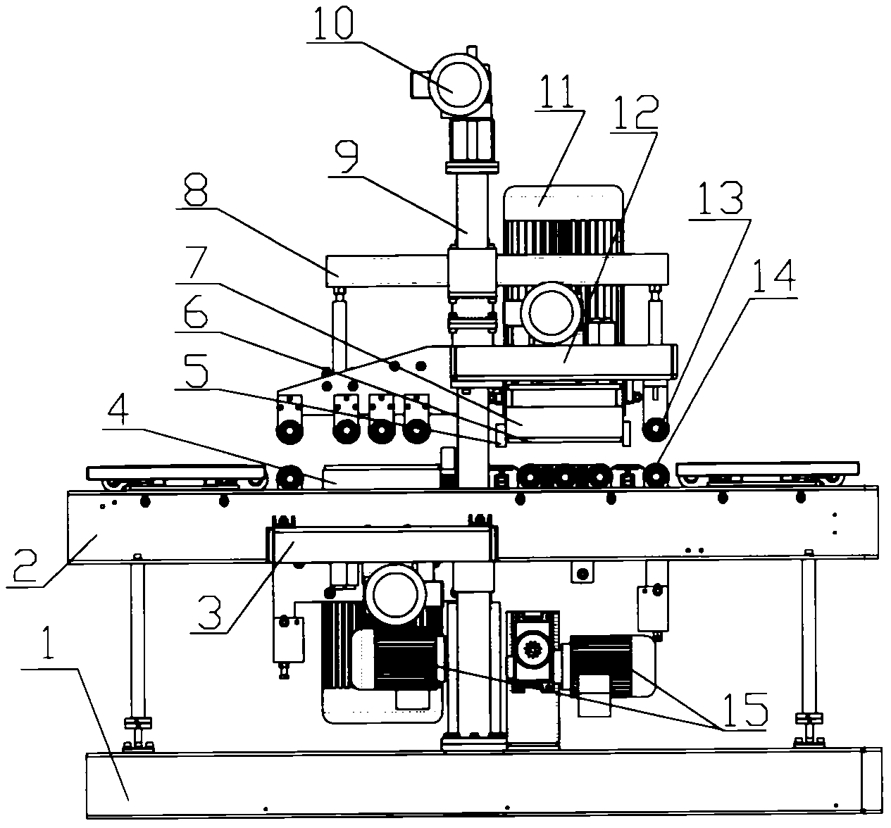 One-circle and double-grinding chamfer deburring machine and deburring method thereof