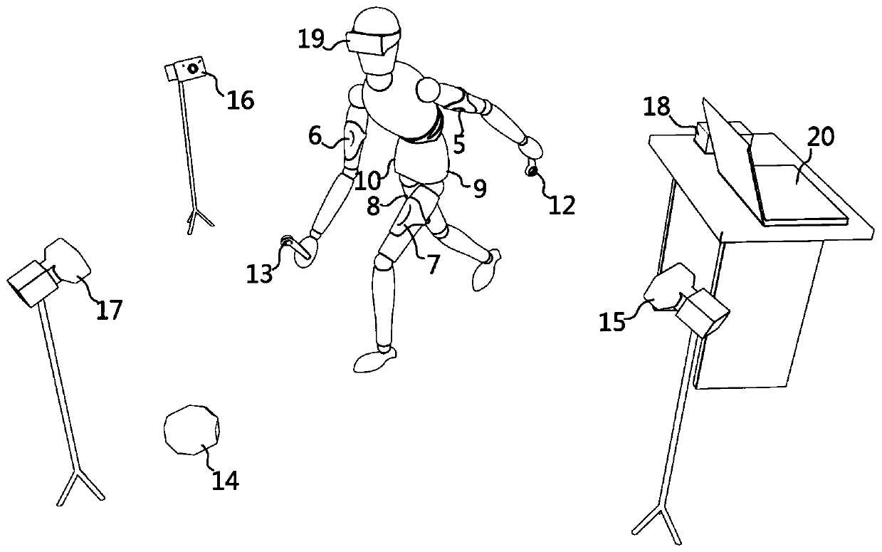 Bowling playing simulation interactive equipment with muscle electric control