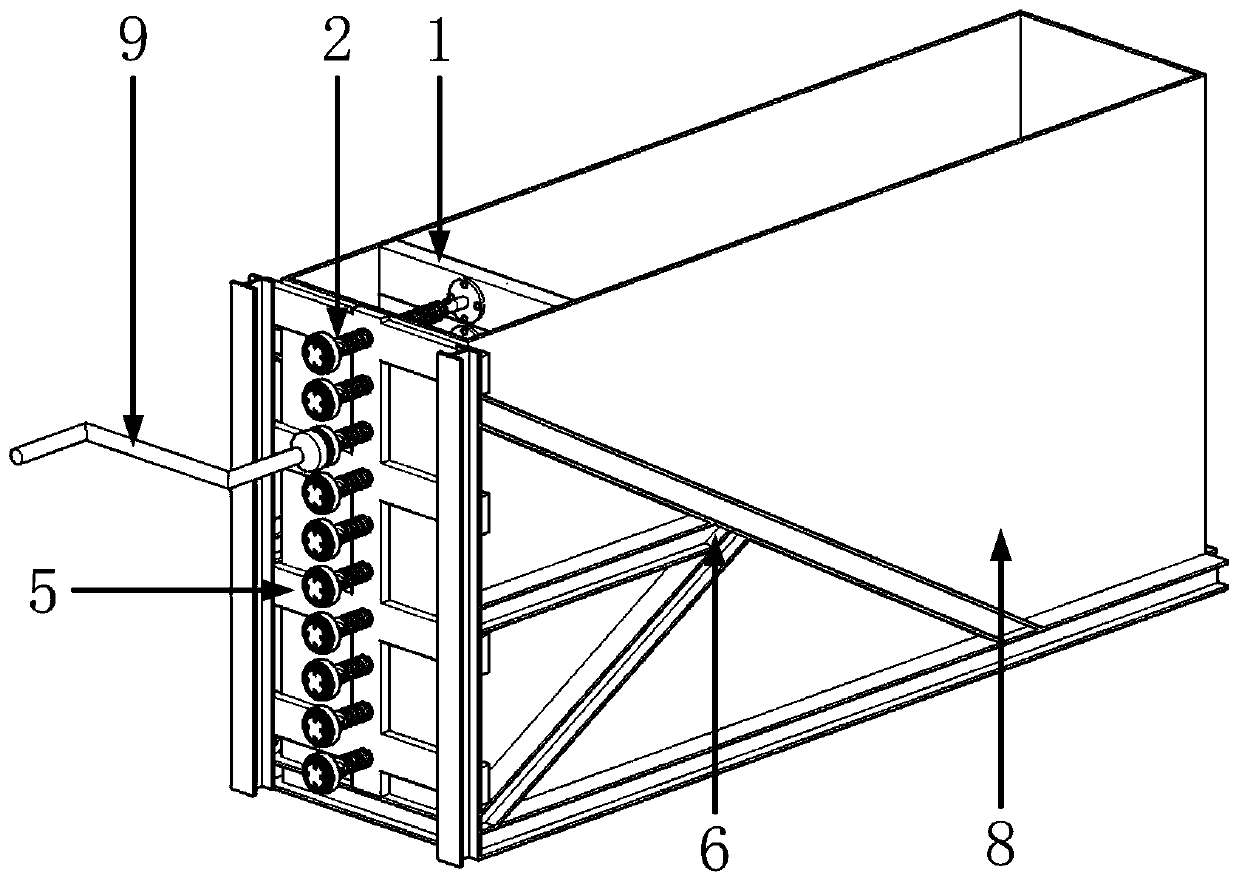 Device and method for lateral pressure testing of layered excavation of foundation pit and non-uniform displacement support