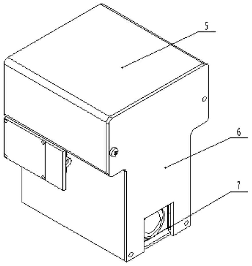 Prestressed jack piston cylinder displacement measuring device and measuring and calculating method