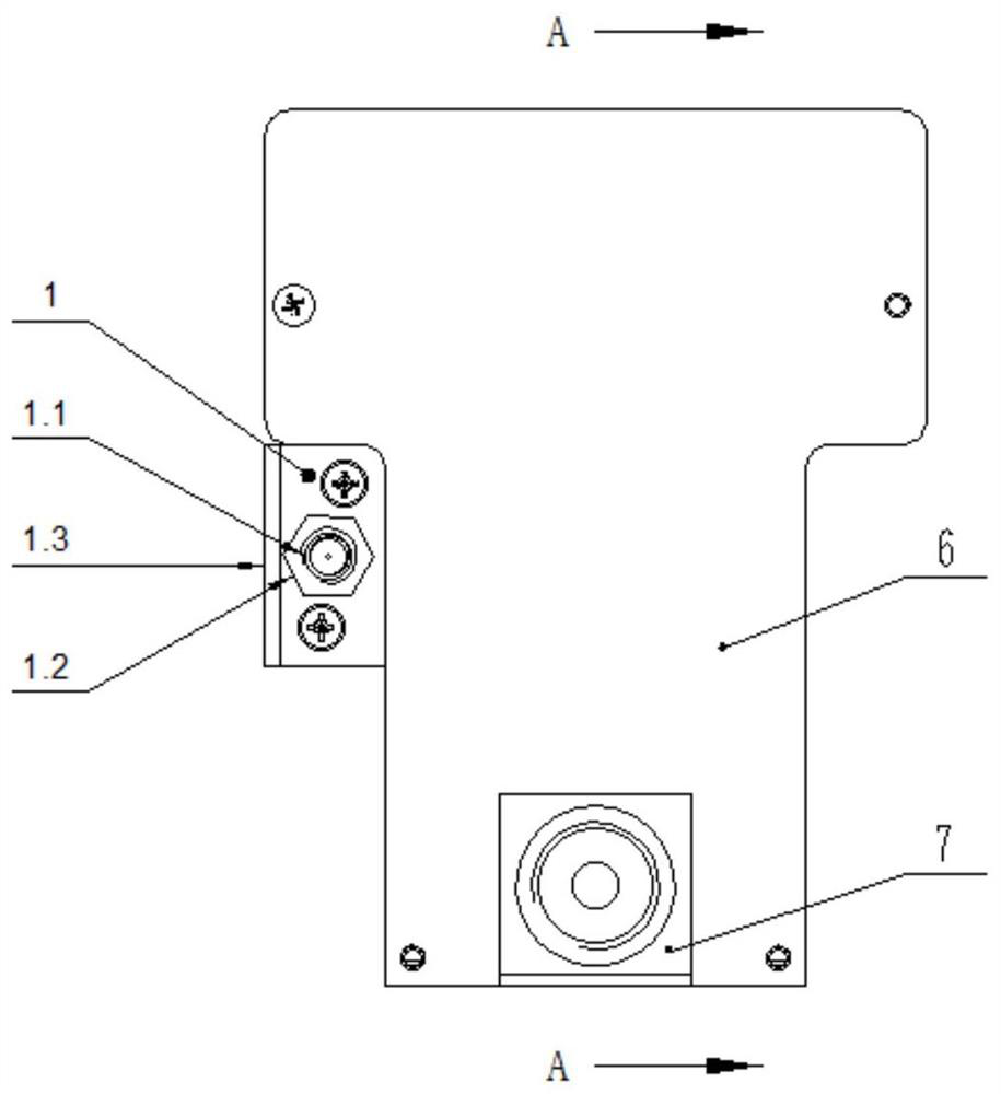 Prestressed jack piston cylinder displacement measuring device and measuring and calculating method