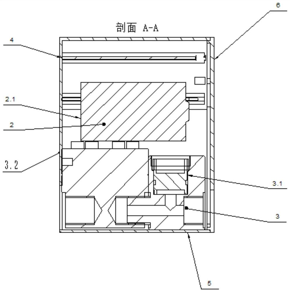 Prestressed jack piston cylinder displacement measuring device and measuring and calculating method