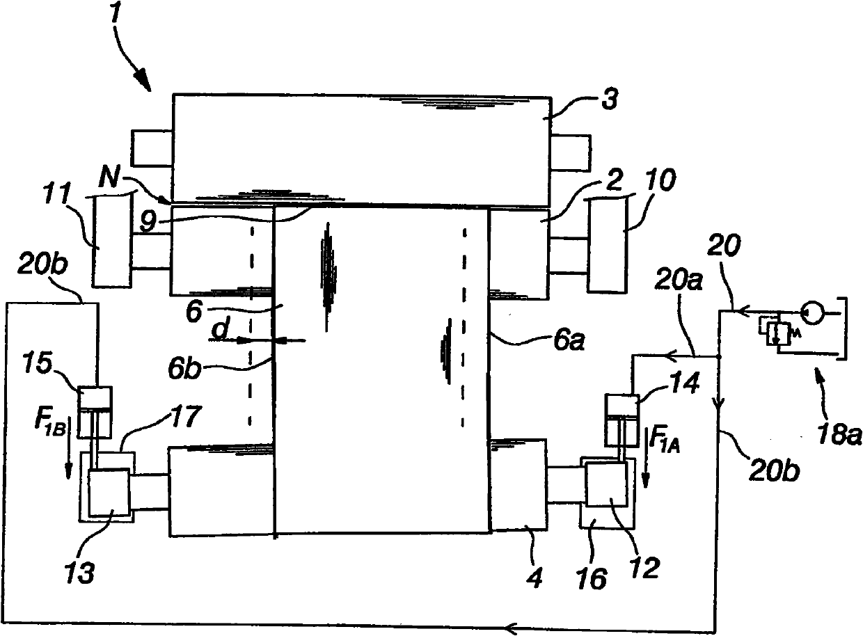 Method of treatment installation with strip-shaped metal band and corresponding treatment installation