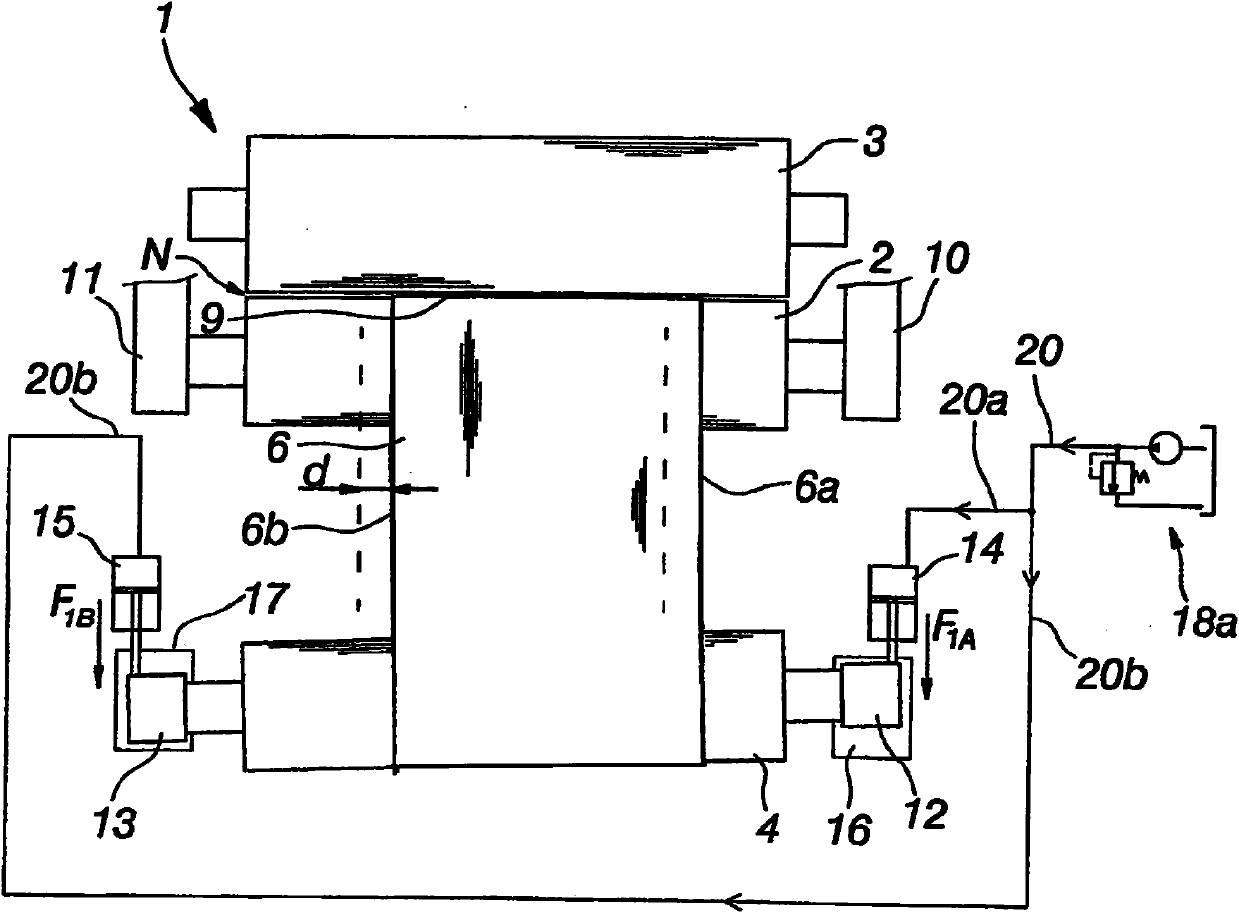 Method of treatment installation with strip-shaped metal band and corresponding treatment installation