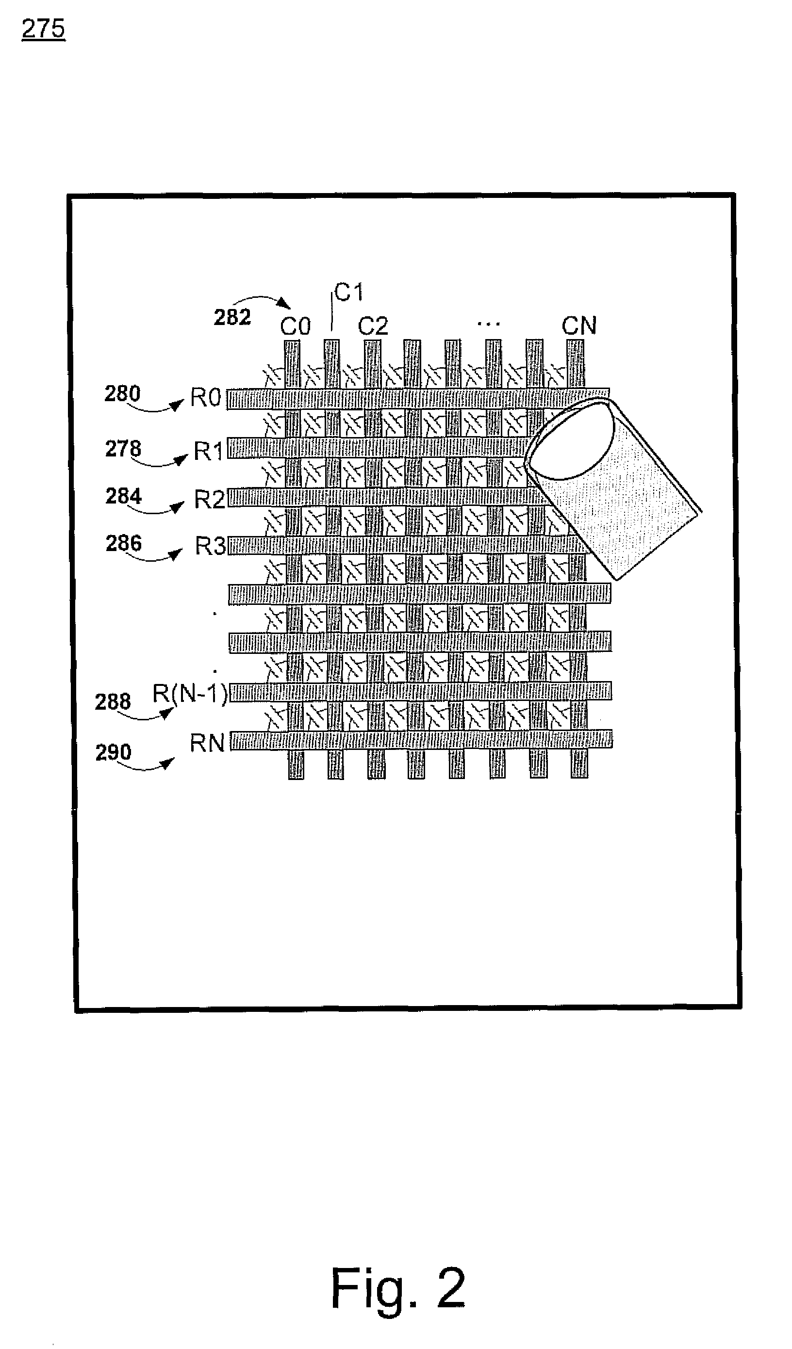 System and method to measure capacitance of capacitive sensor array