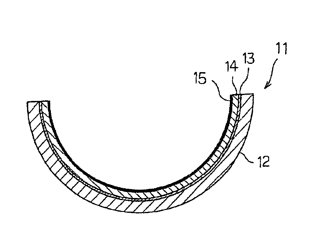Sliding material made of copper alloy, method of producing same, sliding bearing material, and method of producing same