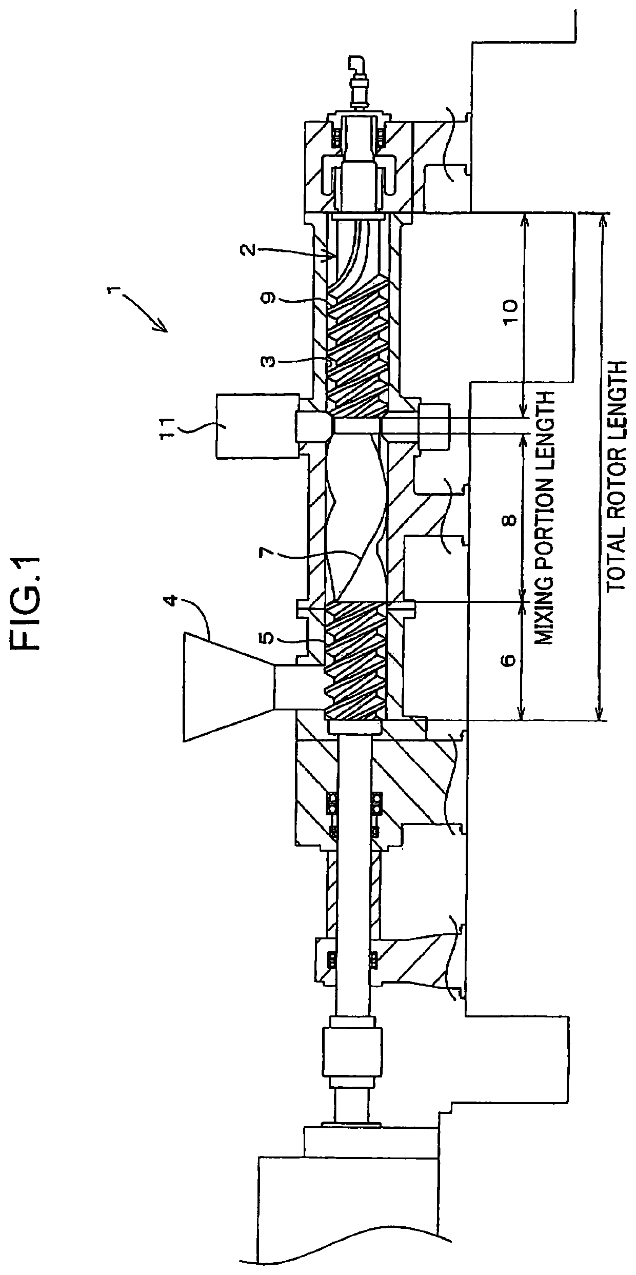 Continuous twin-screw mixer and mixing method