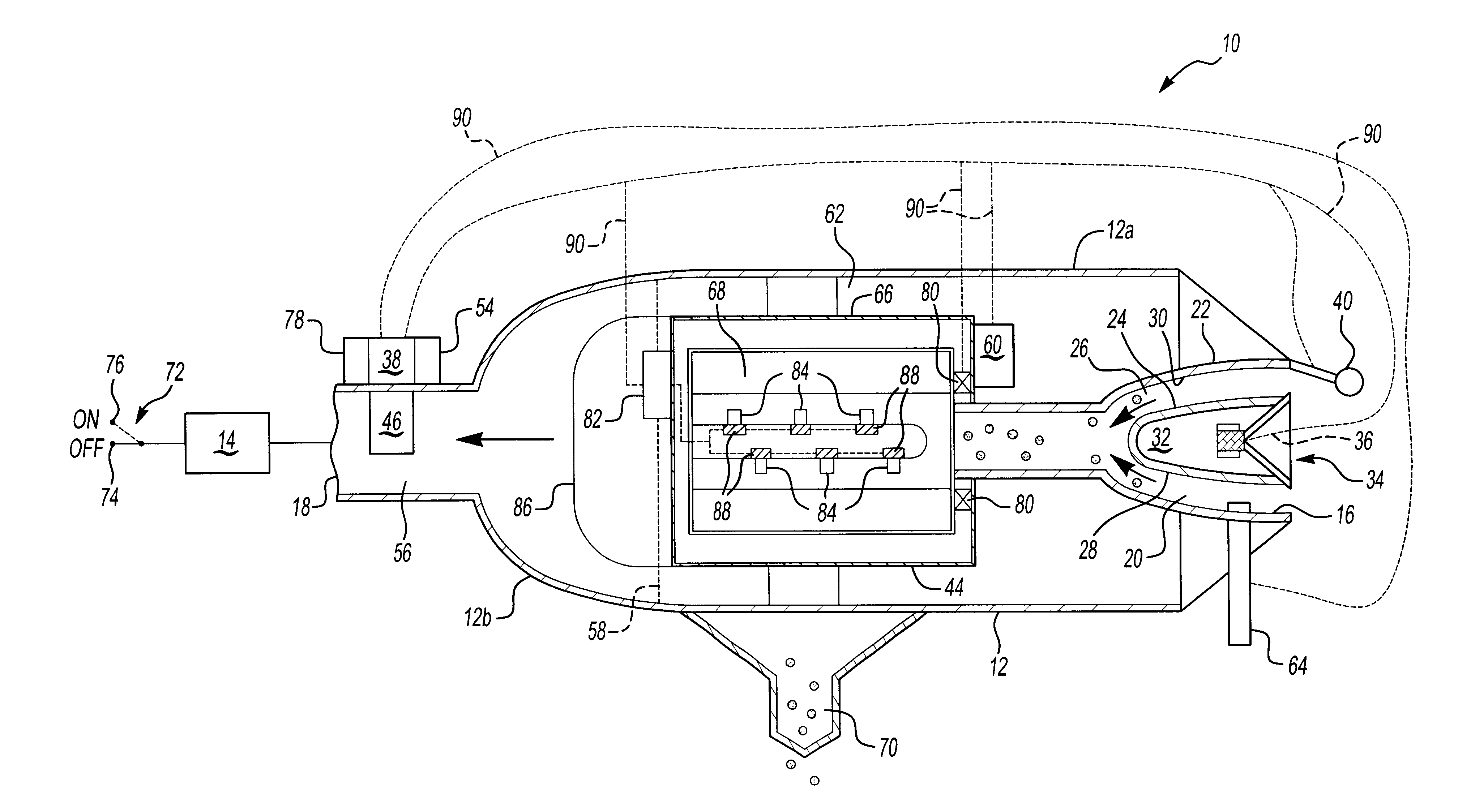 Integrated active noise control with self-cleaning filter apparatus