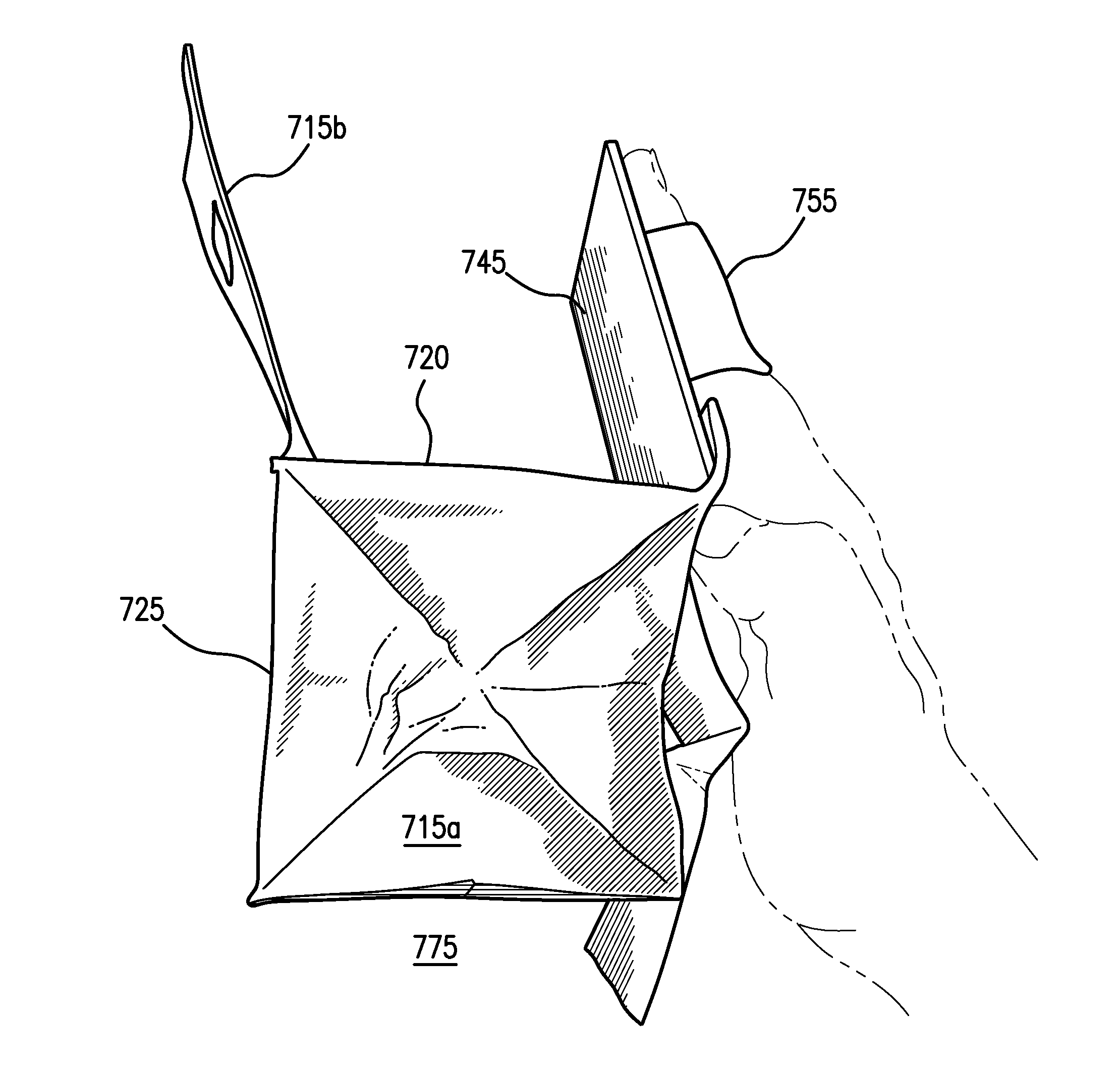 Waste pick-up and storage device