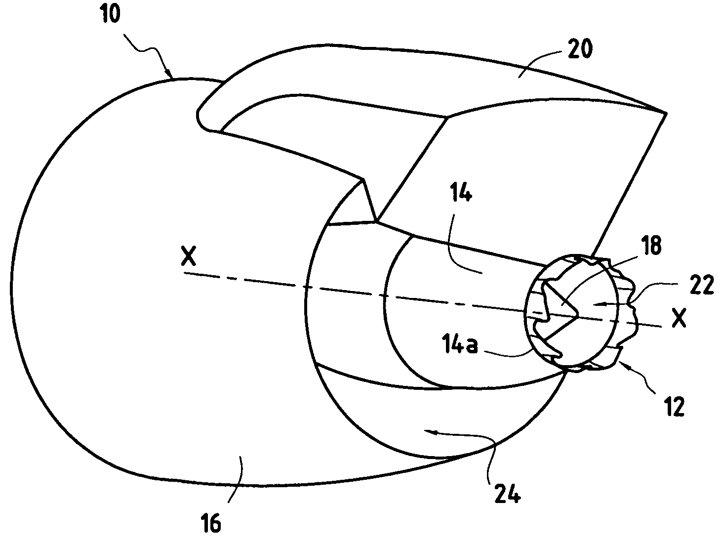 Device for reducing the jet noise of a turbomachine