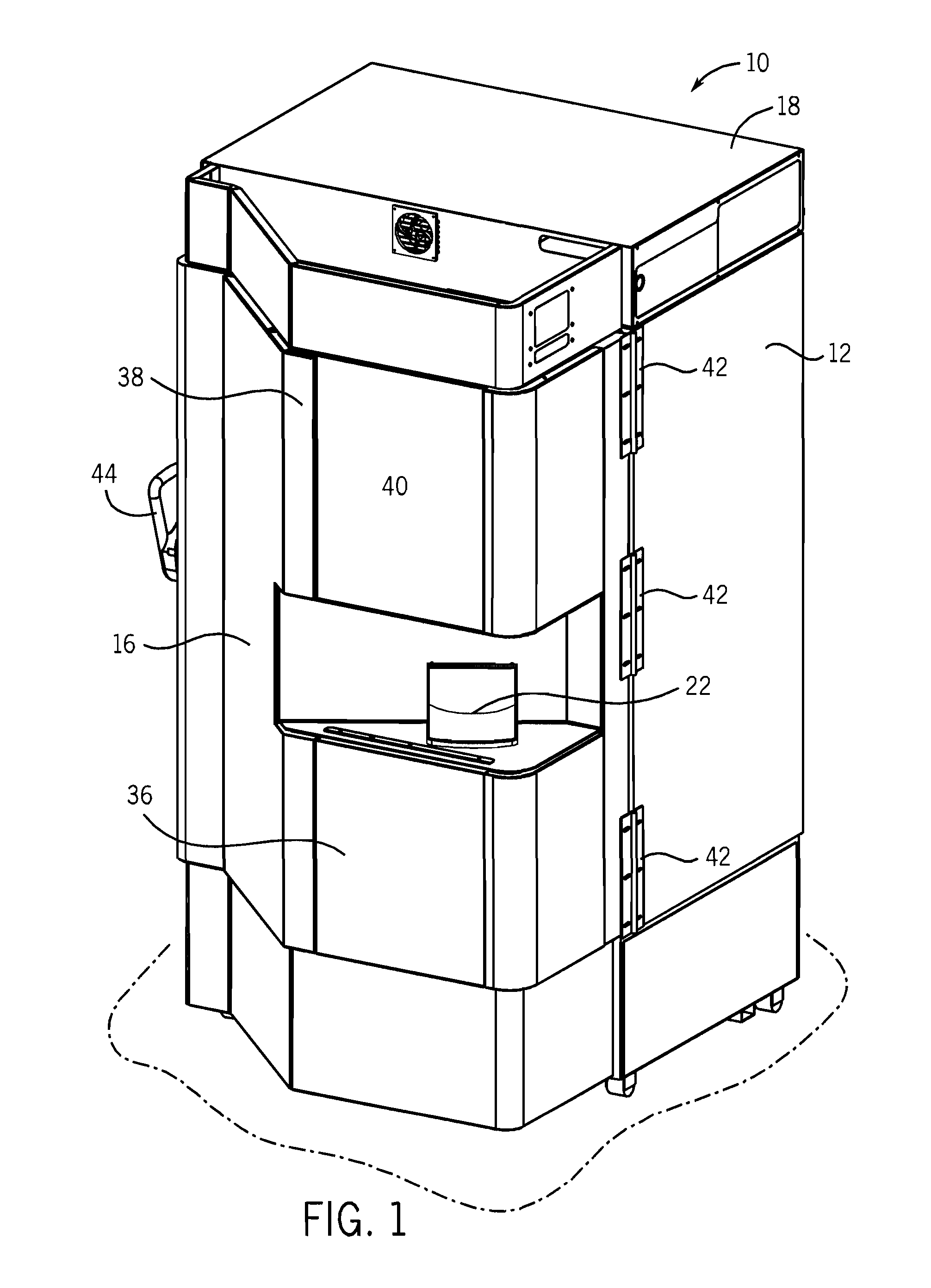 Automated storage and retrieval system for storing biological or chemical samples at ultra-low temperatures