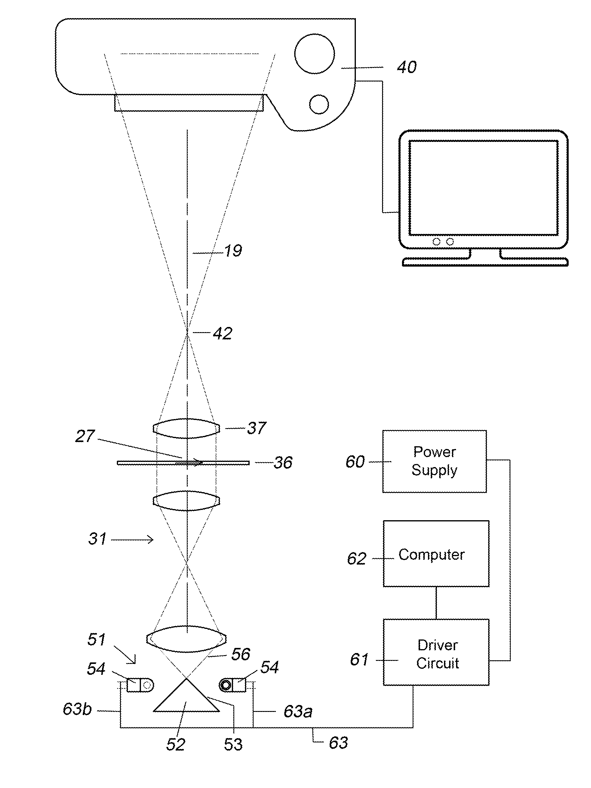 Method and Apparatus for Shaping Dynamic Light Beams to Produce 3D Perception in a Transmitted Light Microscope