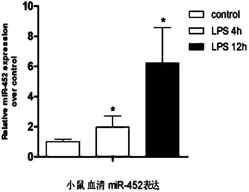 Molecular marker miR-452 for early diagnosing acute kidney injury caused by septicopyemia, kit and application thereof