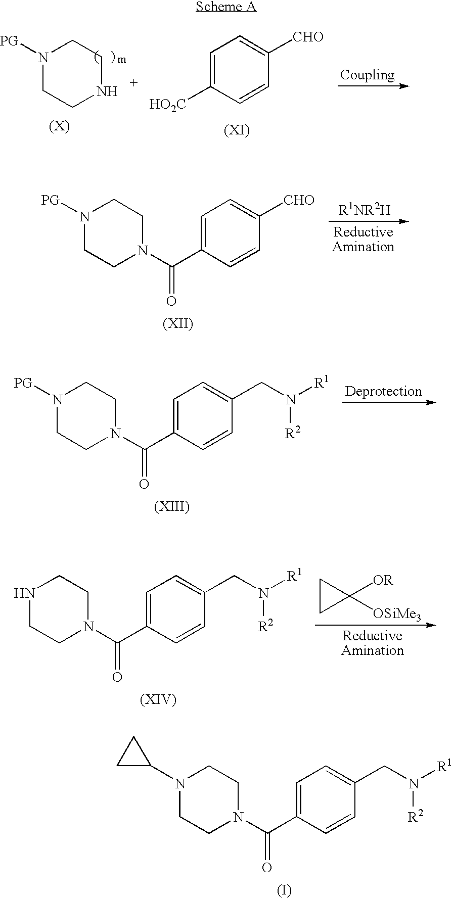 Cyclopropyl amines as modulators of the histamine h3 receptor