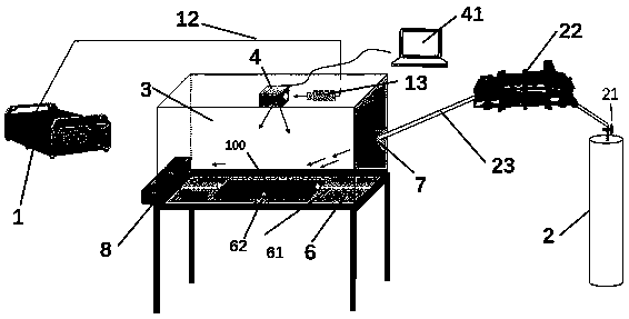 Laser cleaning device and method adopting inert gas for auxiliary cleaning