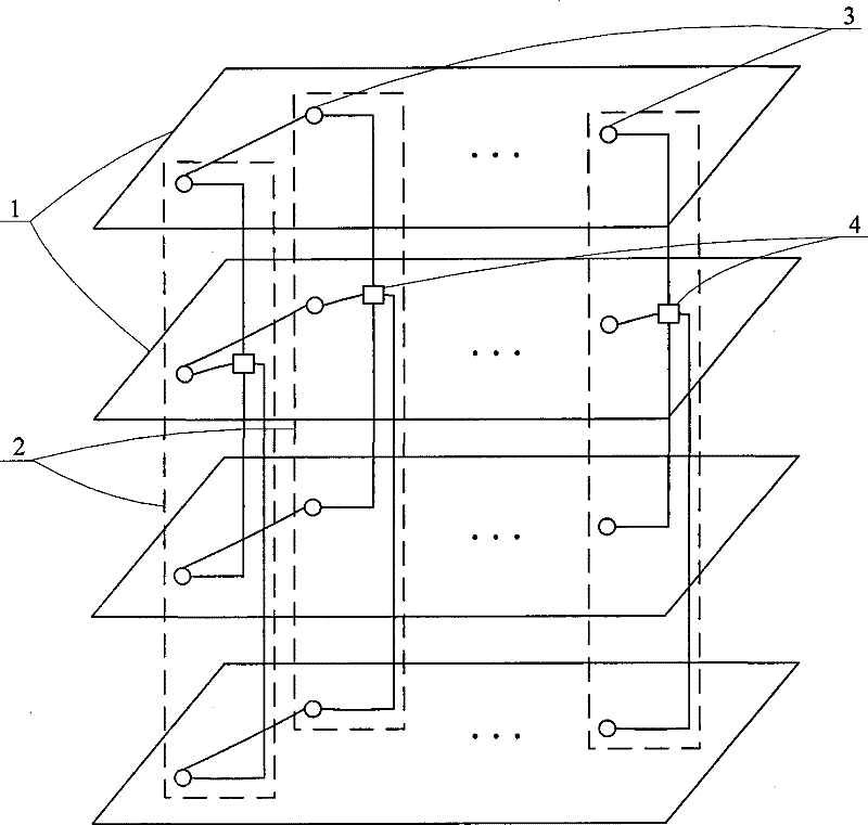 Method for constructing network on three-dimensional chip