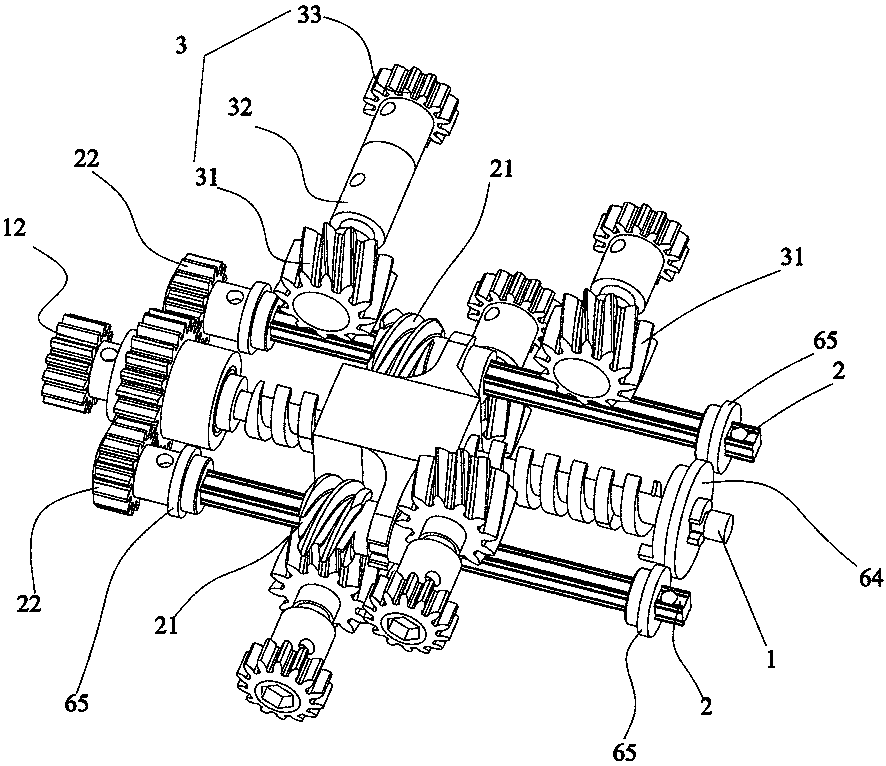 Multi-frequency base station antenna and its phase shifter transmission device