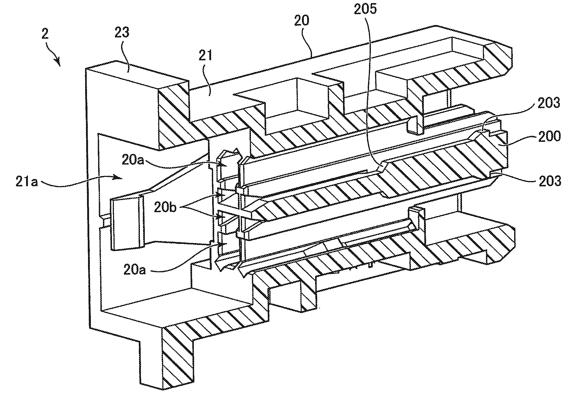 Connector, cable assembly, and semiconductor testing device