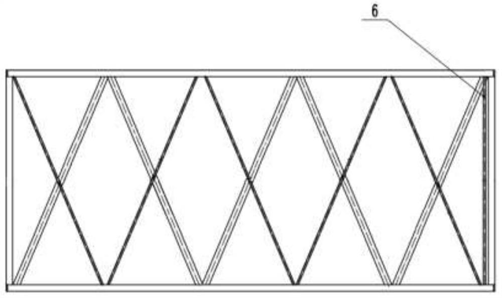 A material basket for heat treatment of aluminum alloy profile roller hearth furnace