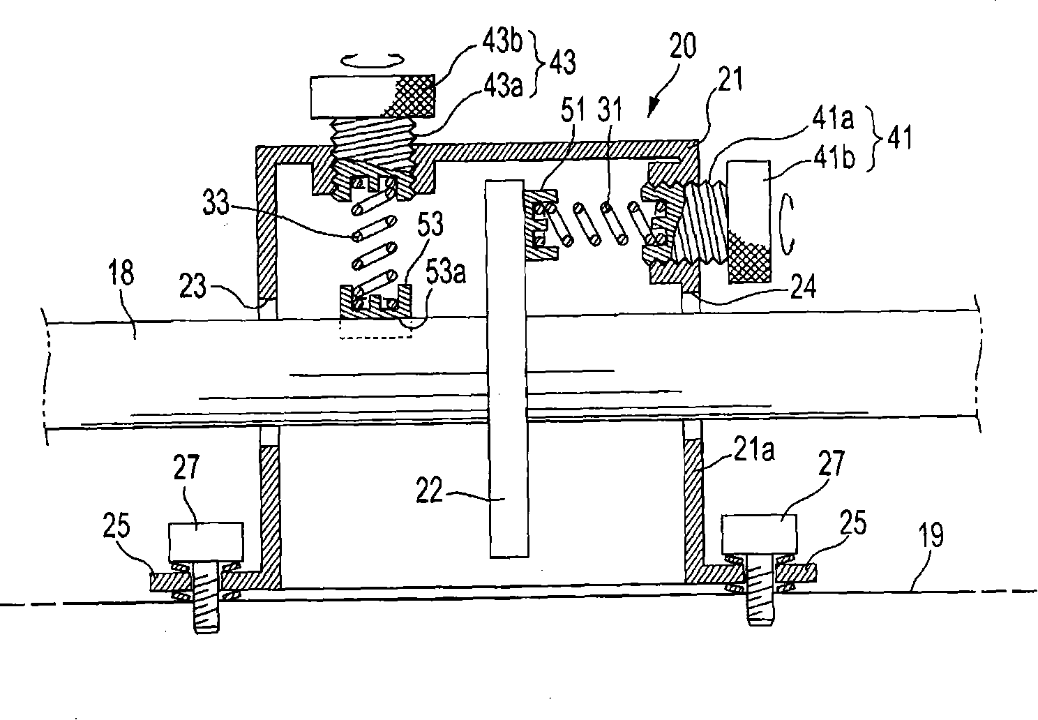 Tubing support device and air conditioner possessing the device