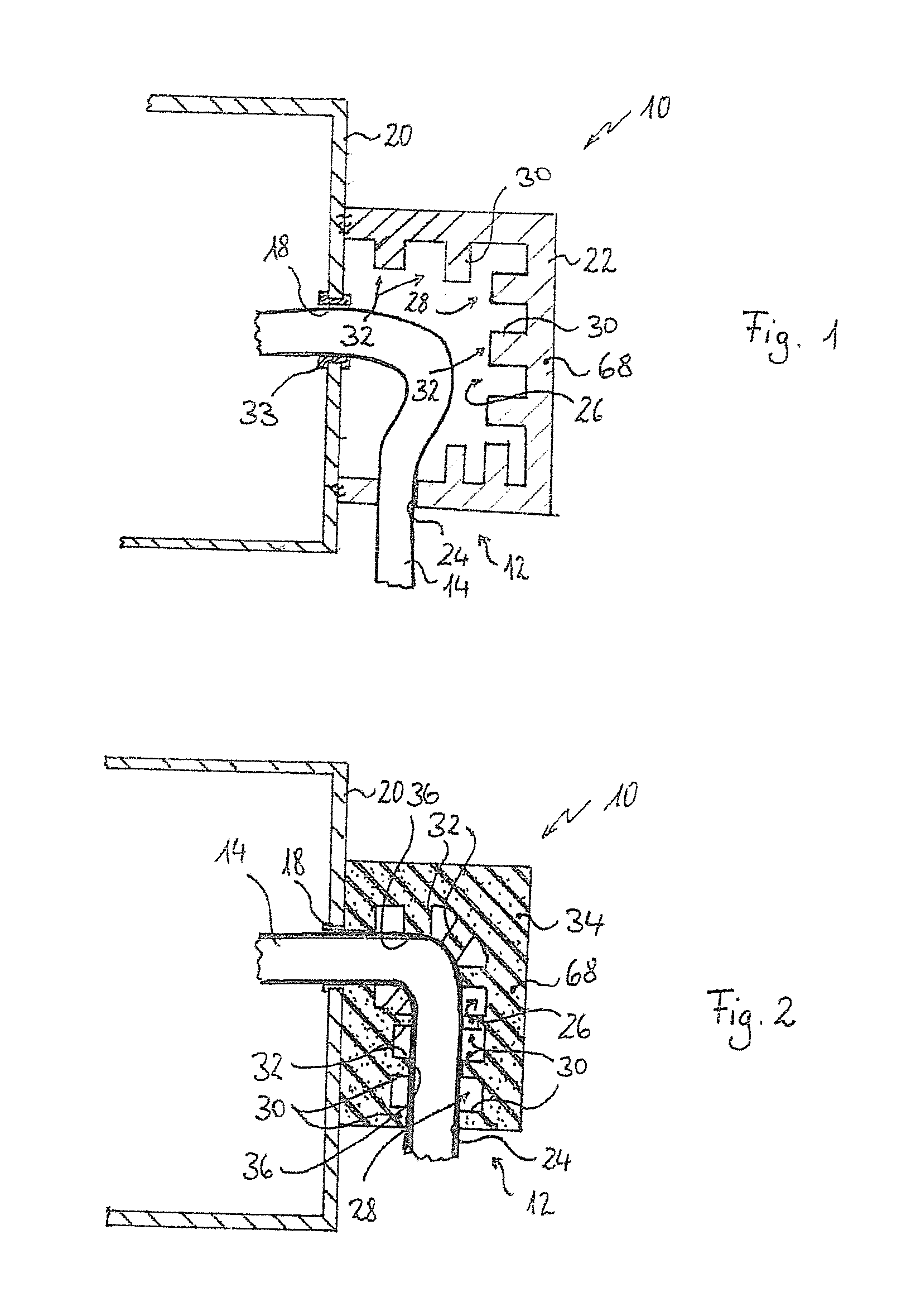 Cable connection device, line feedthrough provided therewith, and use thereof