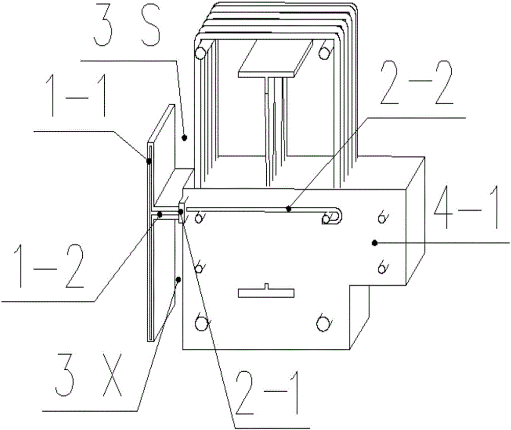 A light and stable connection structure of prefabricated building wall beams