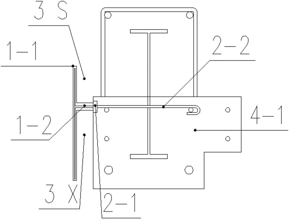 A light and stable connection structure of prefabricated building wall beams