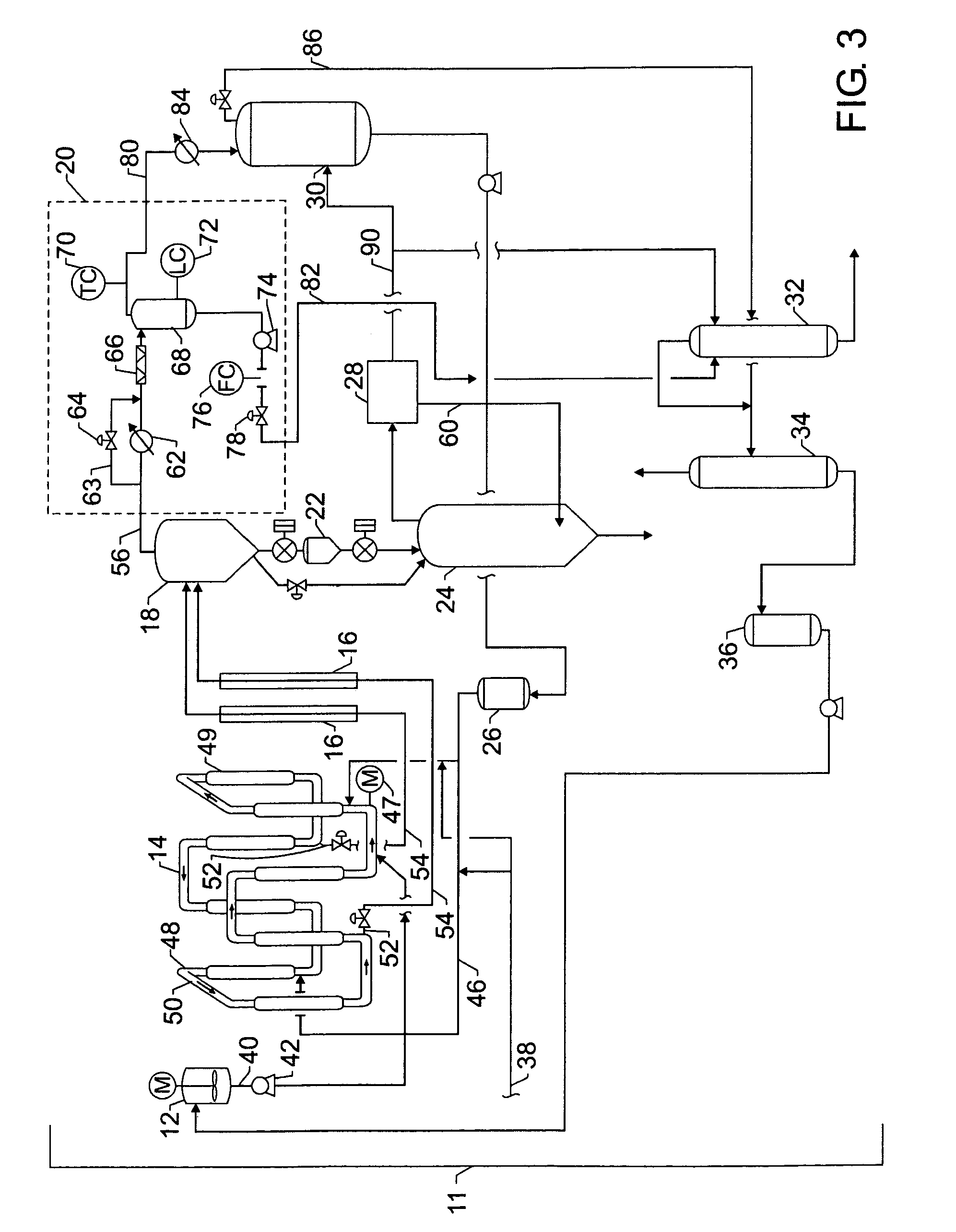 Process and system for removing heavies from diluent recycled to a slurry polymerization reactor
